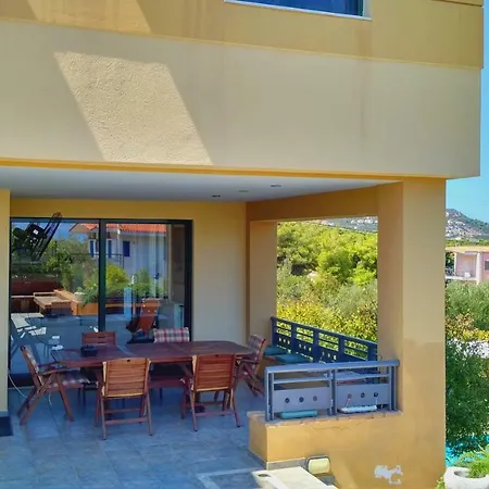 Cozy With Pool, View, Internet, Barbeque Villa Theologos (Phthiotis)